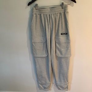 Sisters + Seekers grey cargo style joggers
